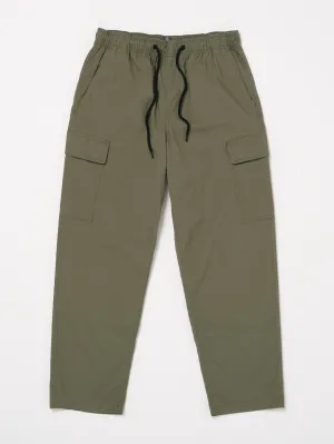 VOLCOM Billow tapered elastic waist cargo pants - Wintermoss