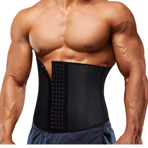 Waist Trainer Belt for Men  Fat Burning Shaper Workout Trimmer Band