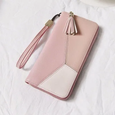Women Long Zipper Luxury Brand Leather Clutch Wallets