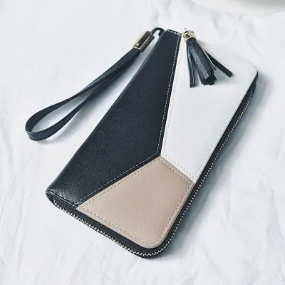 Women Long Zipper Luxury Brand Leather Clutch Wallets