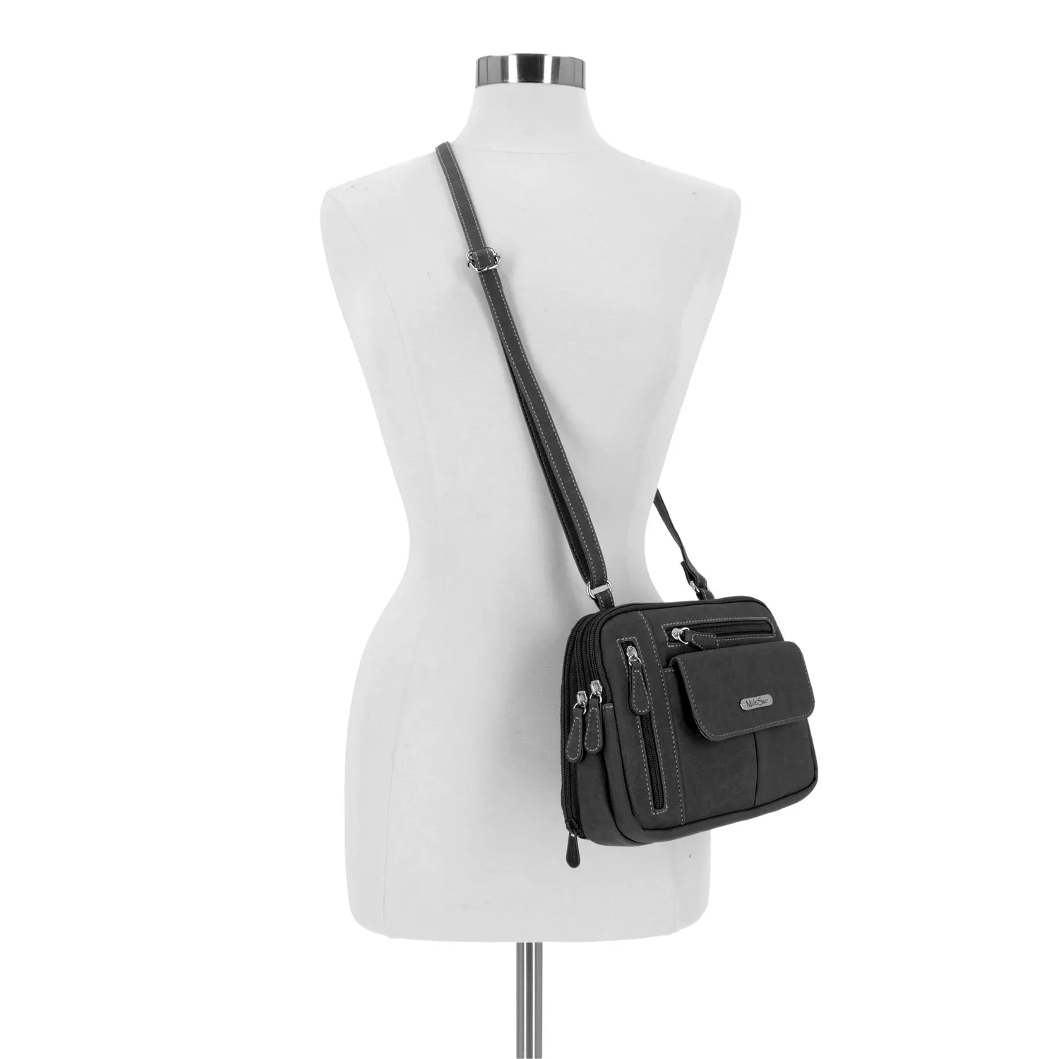Zippy Triple Compartment Crossbody Bag 🧼